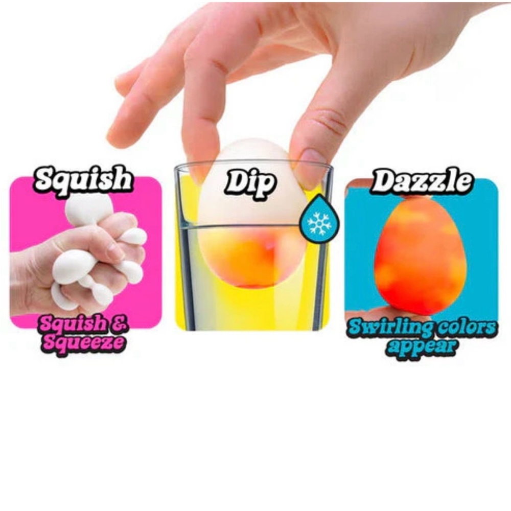 NeeDoh Dippin' Dazzler Eggs TikTok Viral!! Smooth Sunrise - Picture 4 of 7